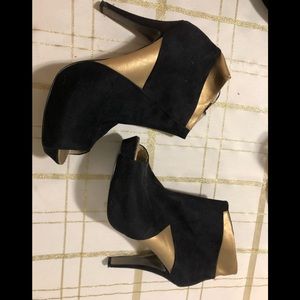 Black & Gold Booties